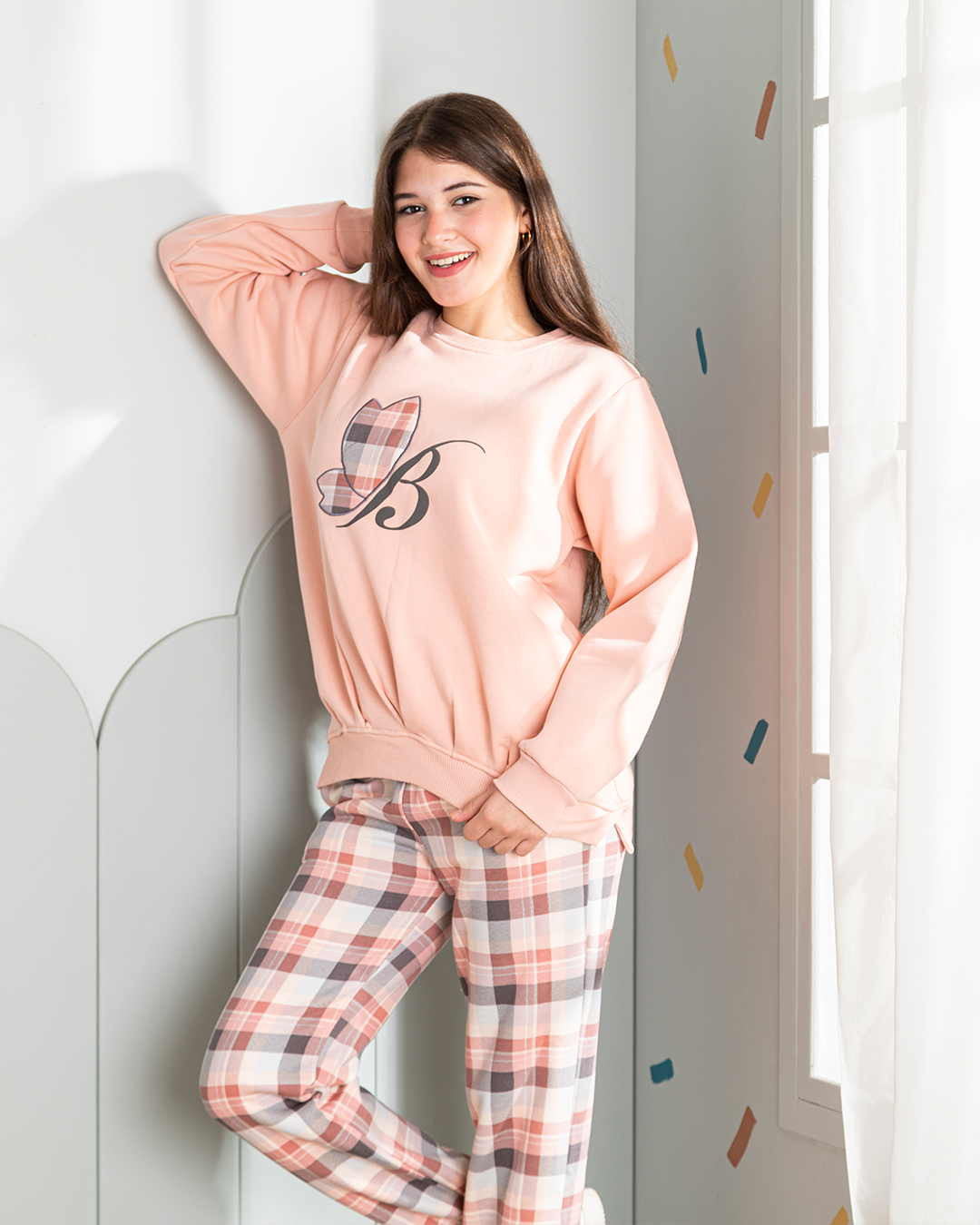 Butterfly طقم بناتي مطبوع