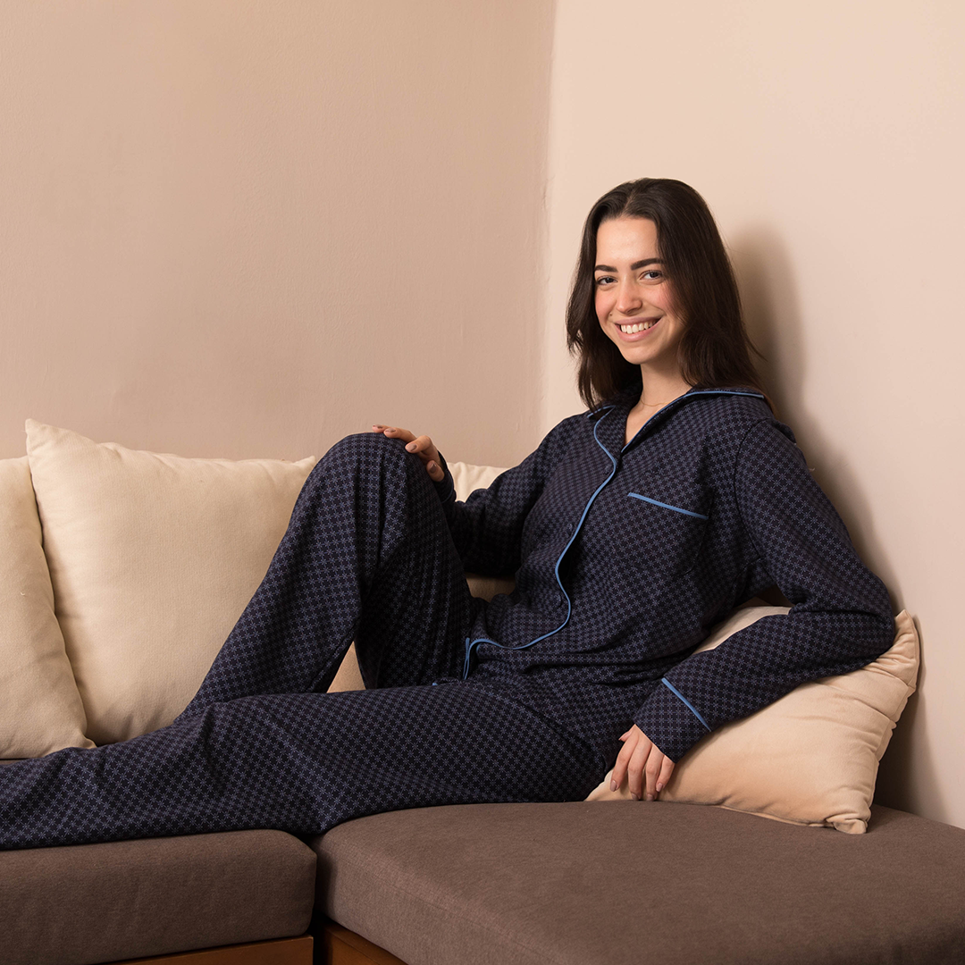 بيجاما حريمي مربعات