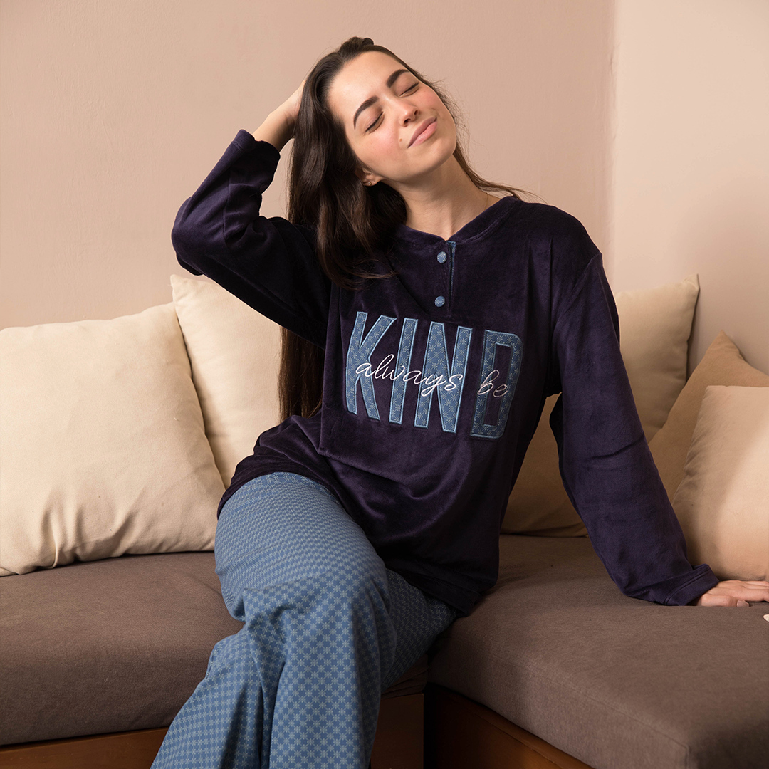 always be kind بيجاما زراير