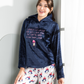  girls' pajamas are plush with a penguin