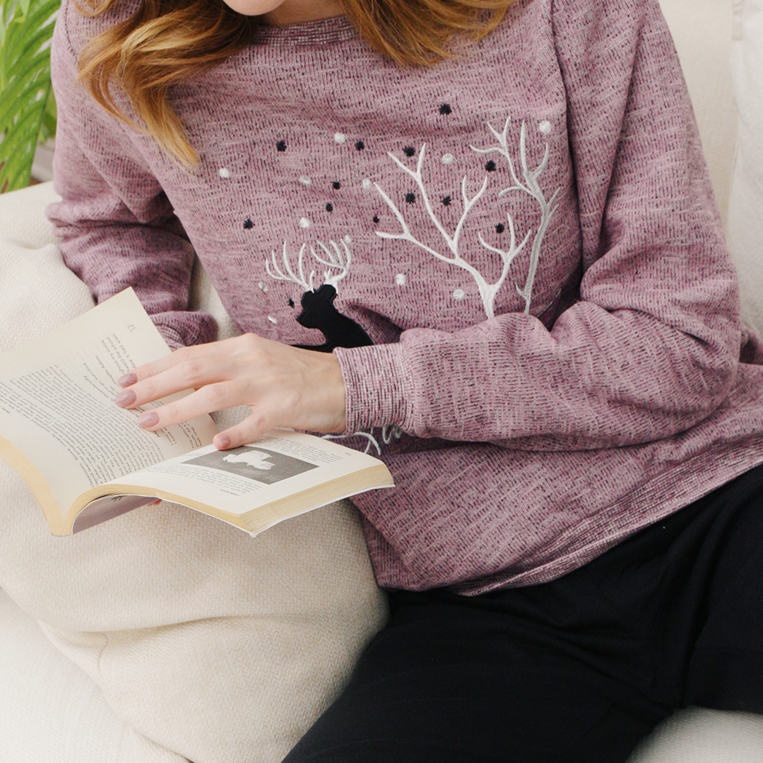 J'aime L'hiver بيجاما حريمي غزاله