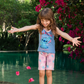 DREAMING Girls' suspender pajamas