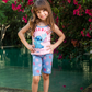 DREAMING Girls' suspender pajamas