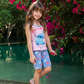DREAMING Girls' suspender pajamas