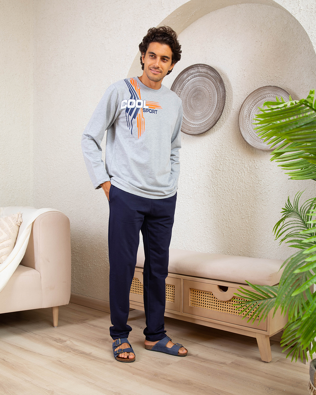 Cool بيجامه رجالي ميلتون راوند