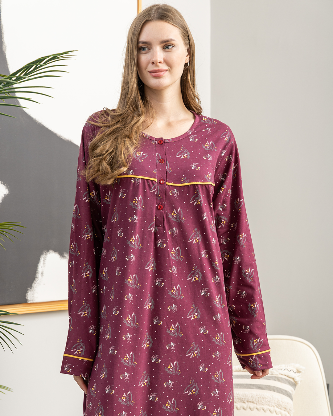 قميص حريمي بكم سفره روتارى الفروع