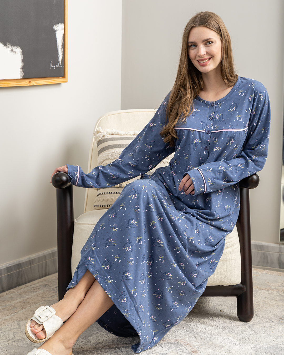 قميص حريمي بكم سفره روتارى الفروع