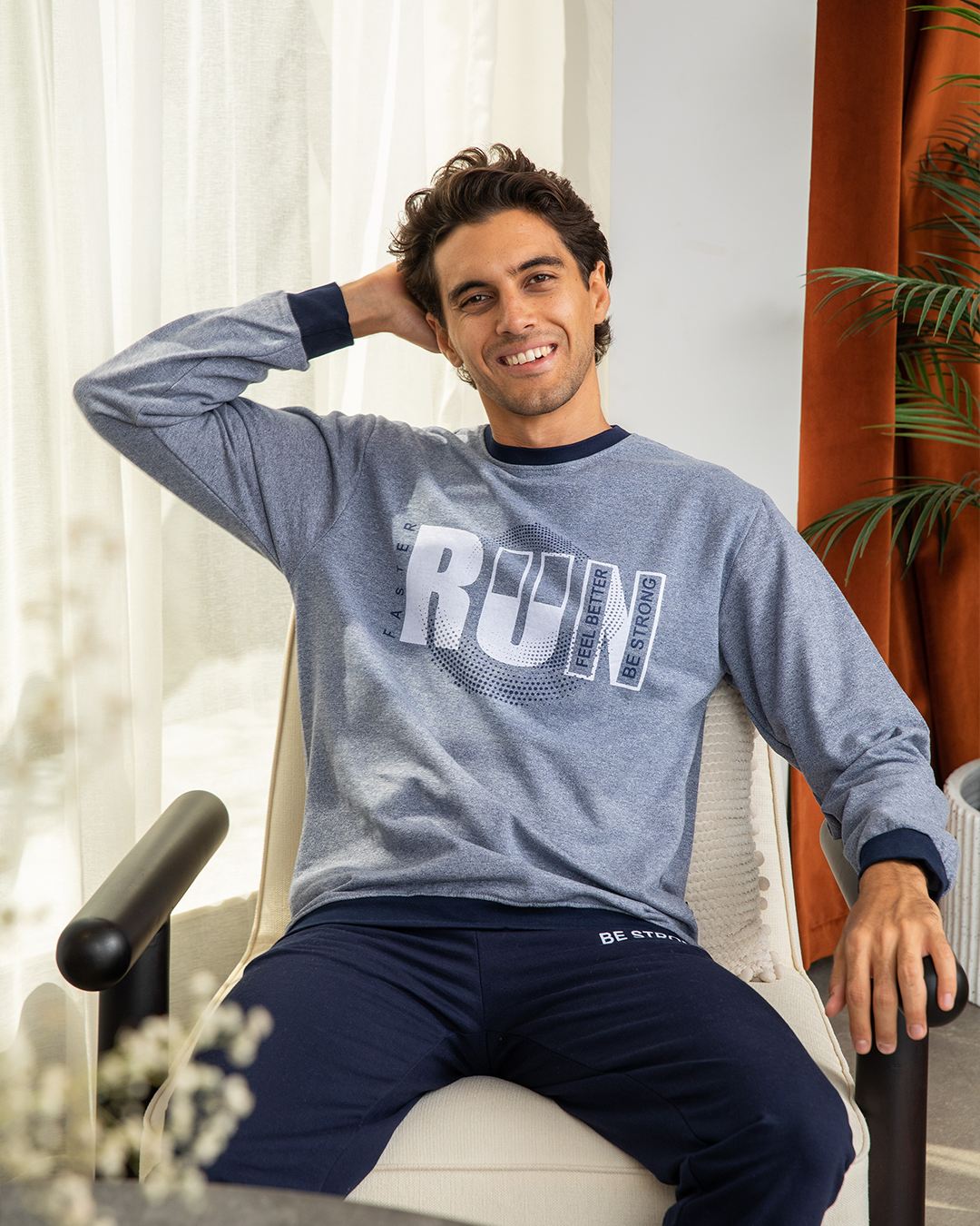 Run Men's Pajama Round Milton