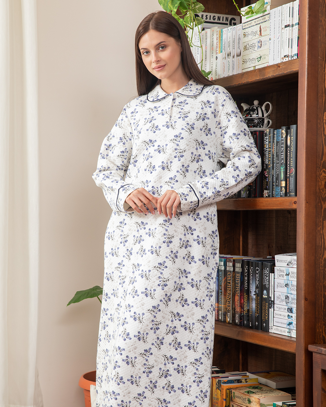 قميص نوم حريمي كابوتنيه مرد بولو ورده