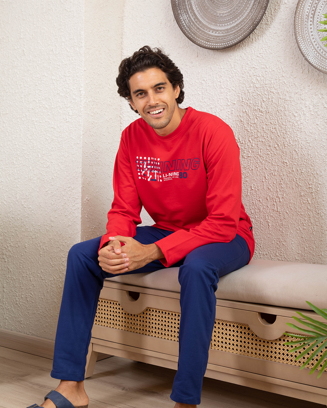 Training men's rhubarb pajamas