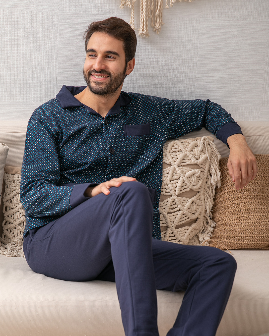 بيجامه رجالي كلاسيك ميلتون معين