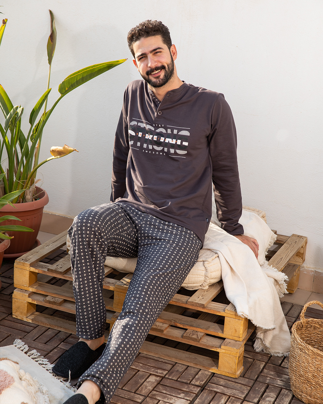 Strong بيجامه رجالي بولو