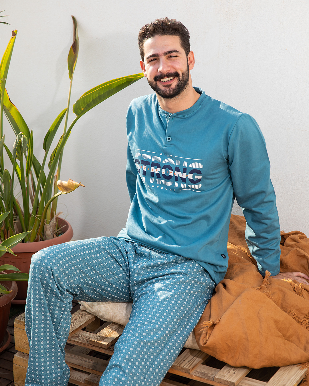 Strong بيجامه رجالي بولو