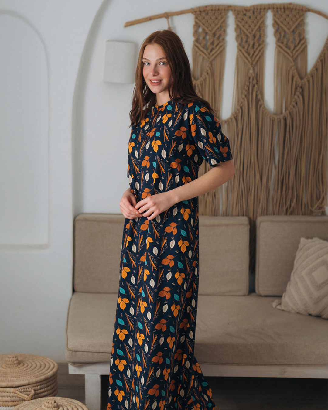 قميص حريمي نص كم مرد بولو ورق الشجر