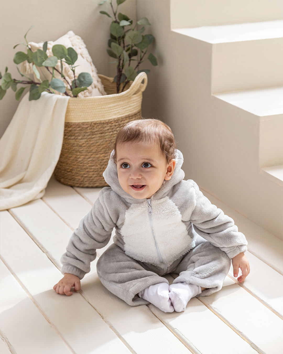  boys' polar bear bodysuit