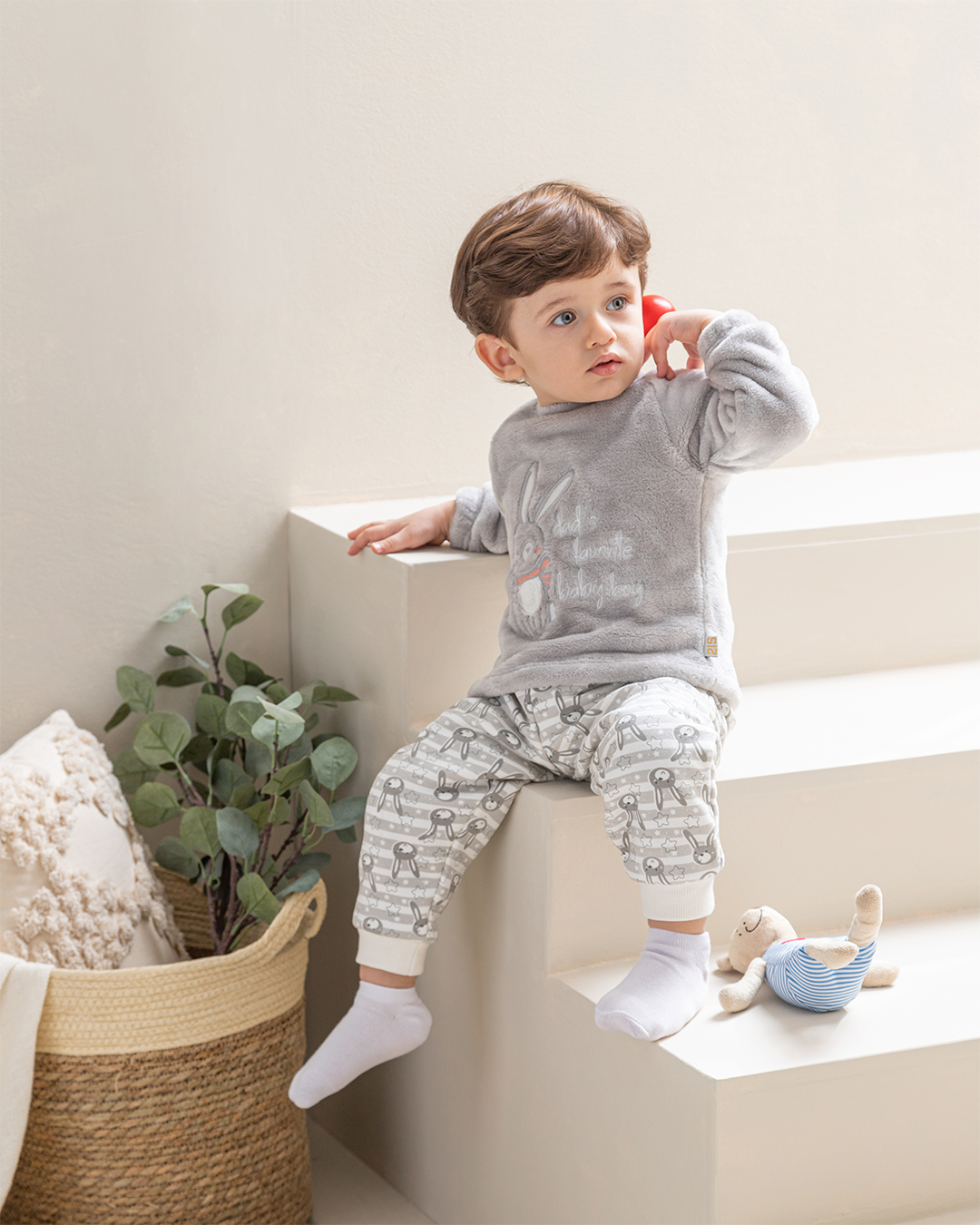 Bunny بيجامة ولادي بولار