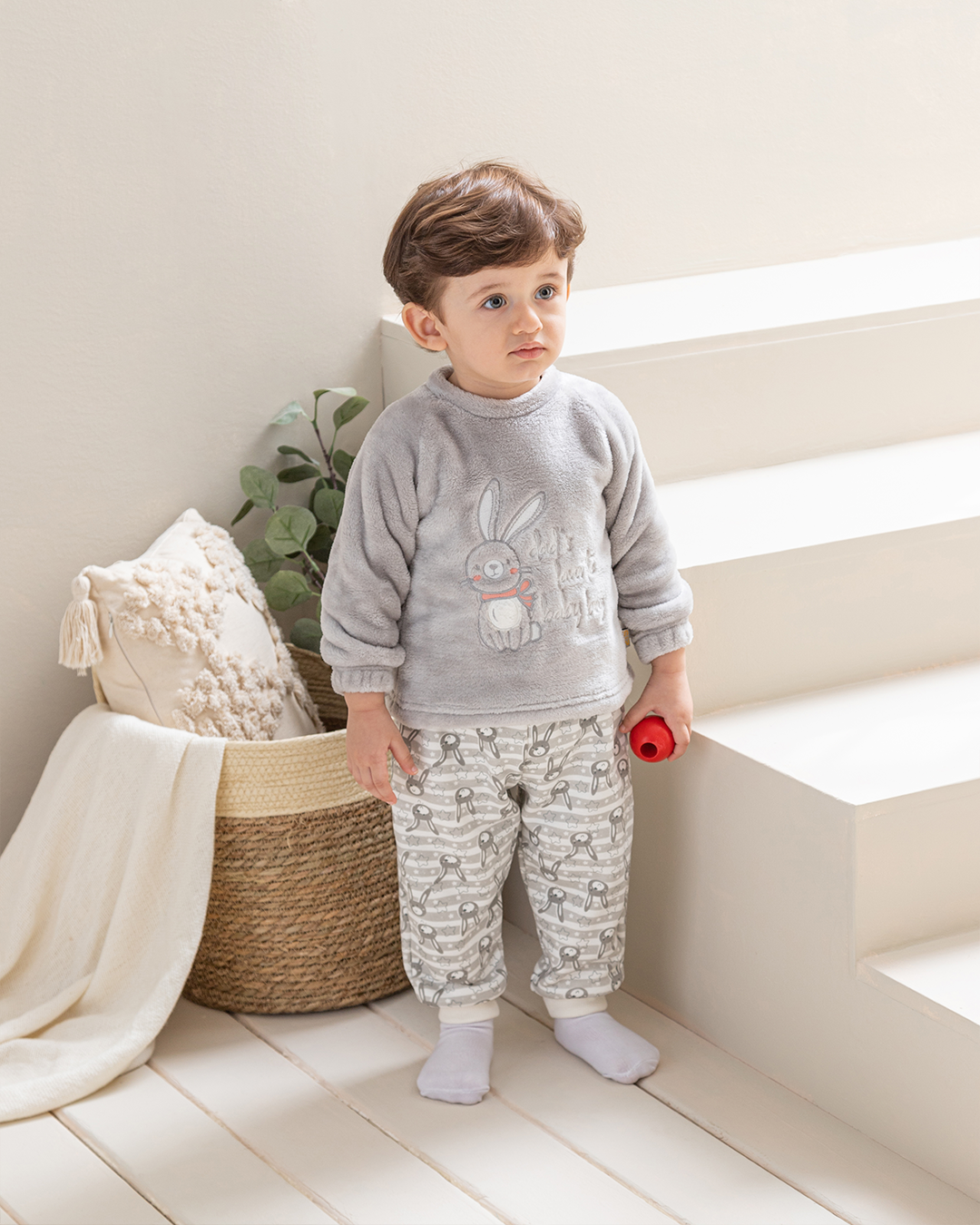 Bunny بيجامة ولادي بولار