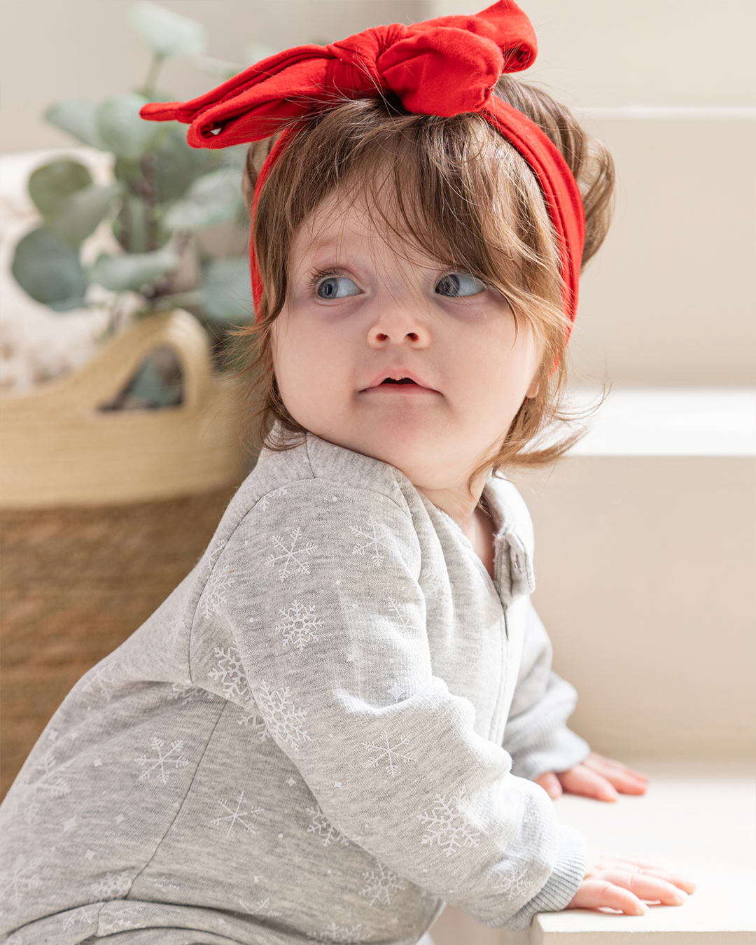 snowflakes girls milton printed bodysuit