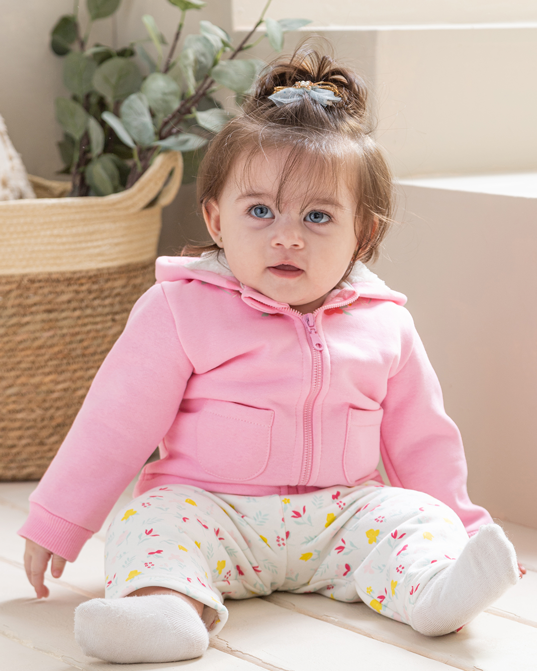 Polar Jacket X Pajamas for girls Milton floral print
