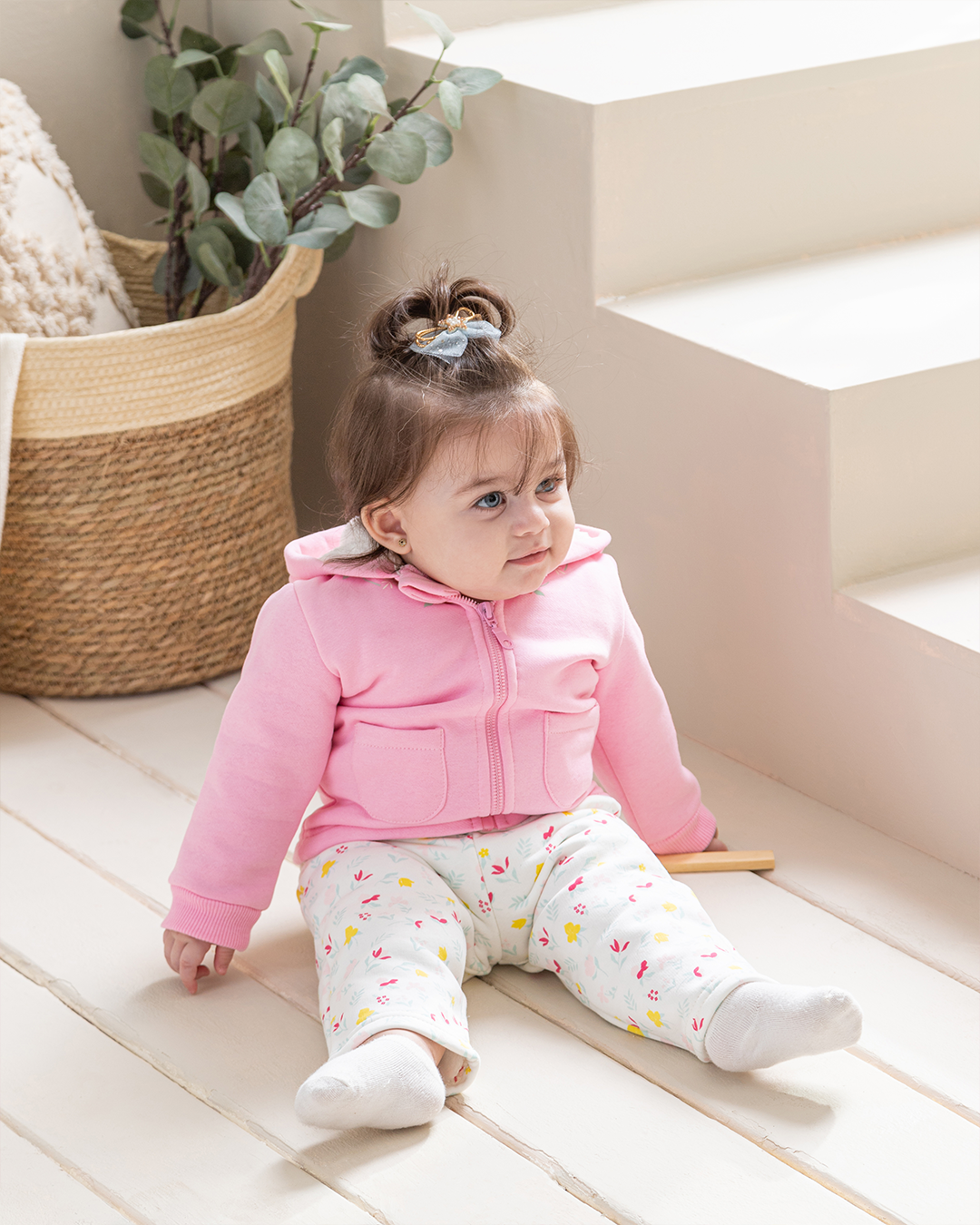 Polar Jacket X Pajamas for girls Milton floral print