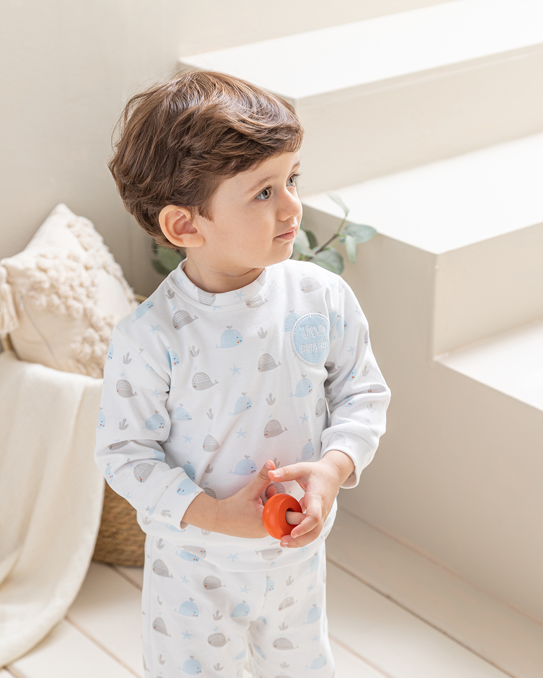 Little Captain بيجامة أولادي إنترلوك مطبوع