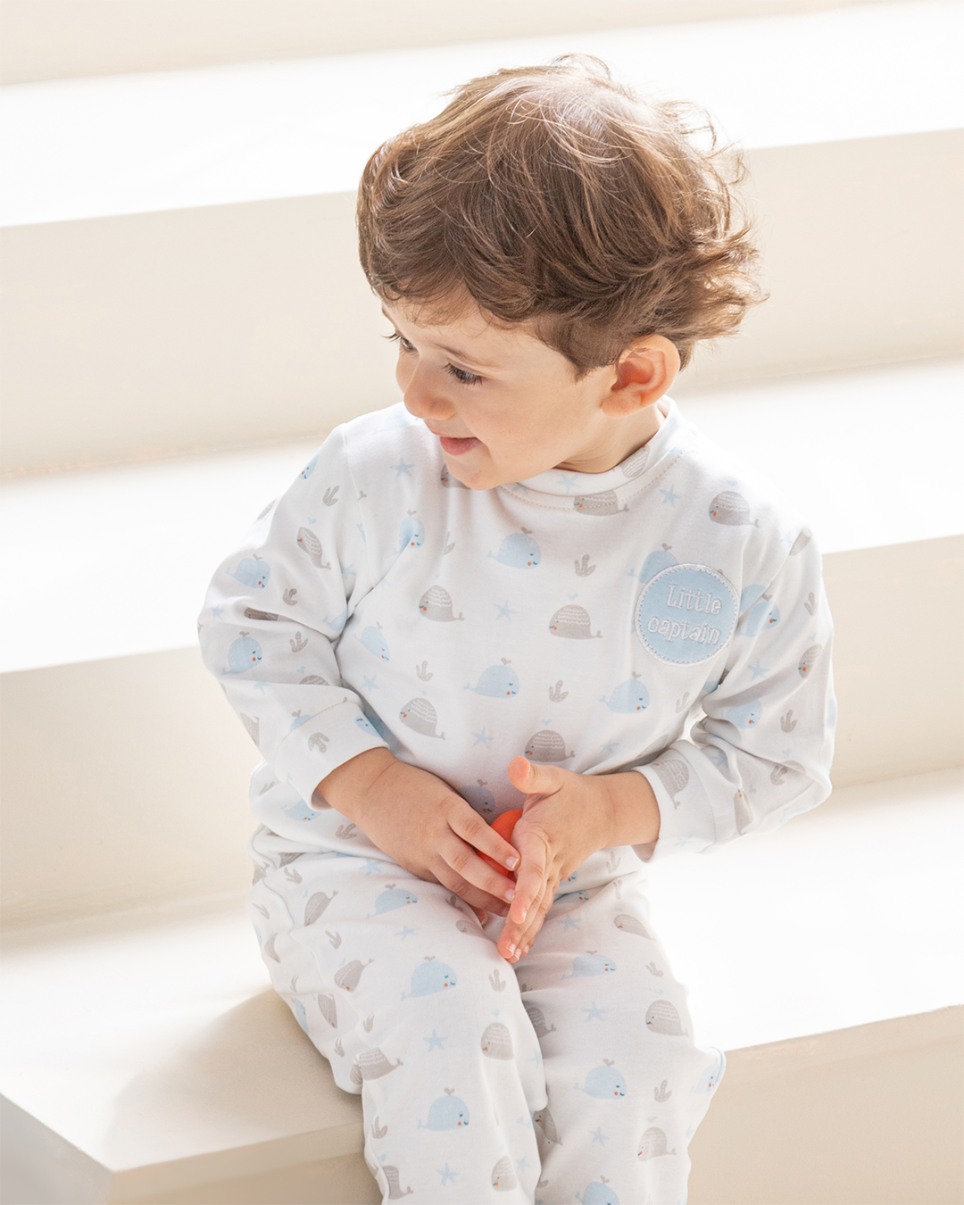 Little Captain بيجامة أولادي إنترلوك مطبوع