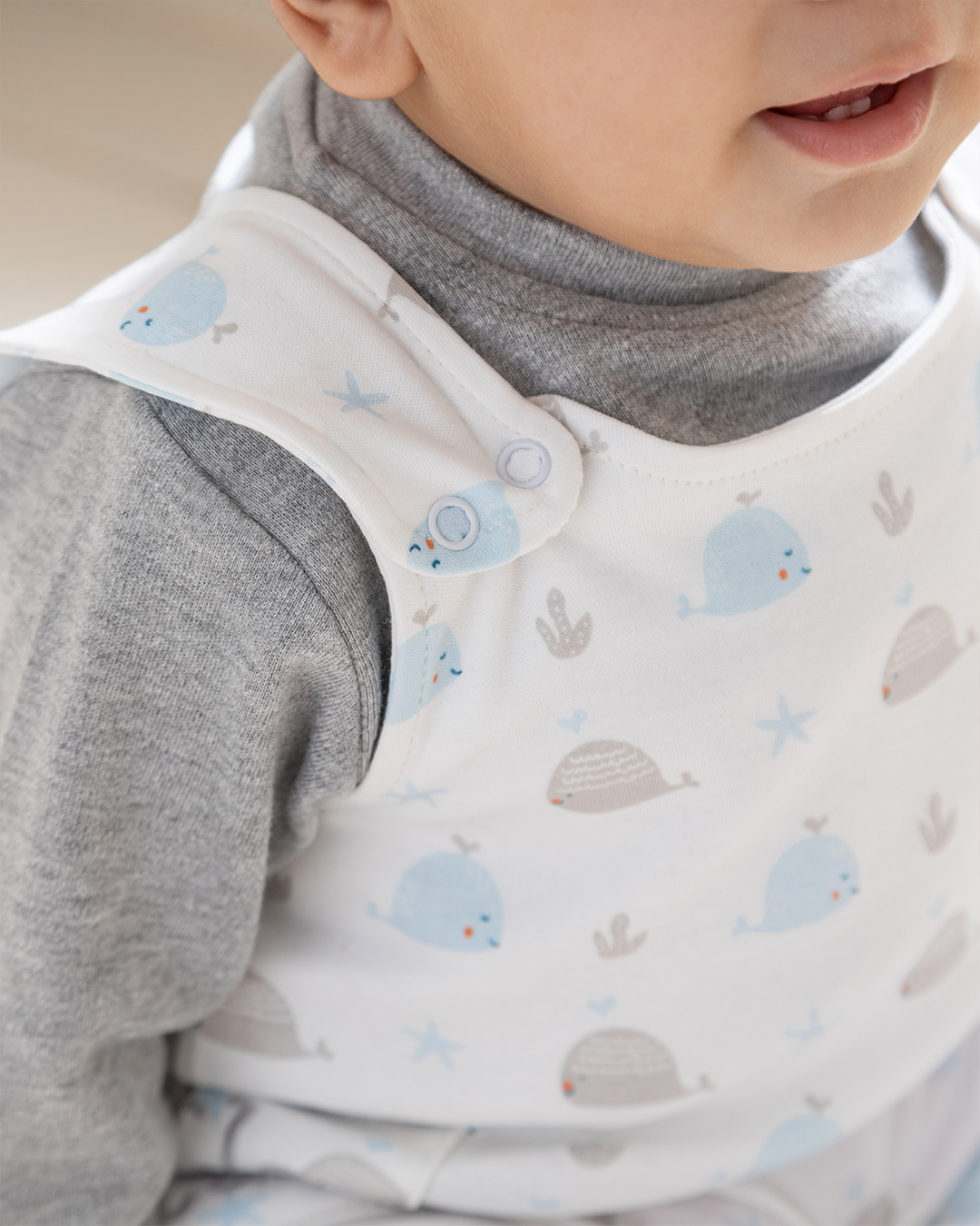 Little Captain سالوبيت أولادي إنترلوك مطبوع + توب كُم