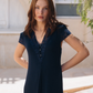Japonese women's shirt, plain, seven lace