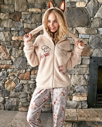 HEY DUDE! Women's pajamas with zipper