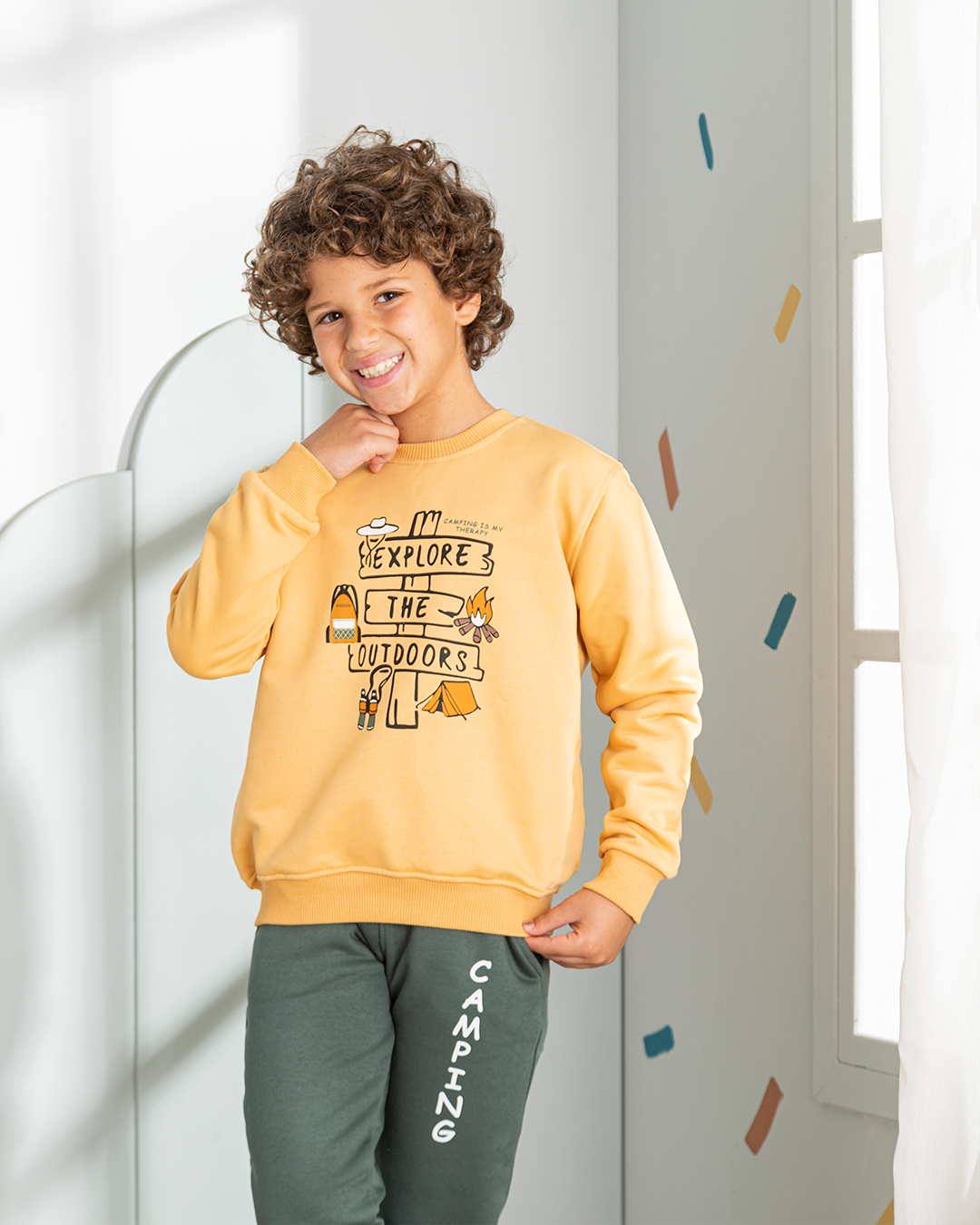 EXPLORE THE OUTDOORS بيجامه اولادي