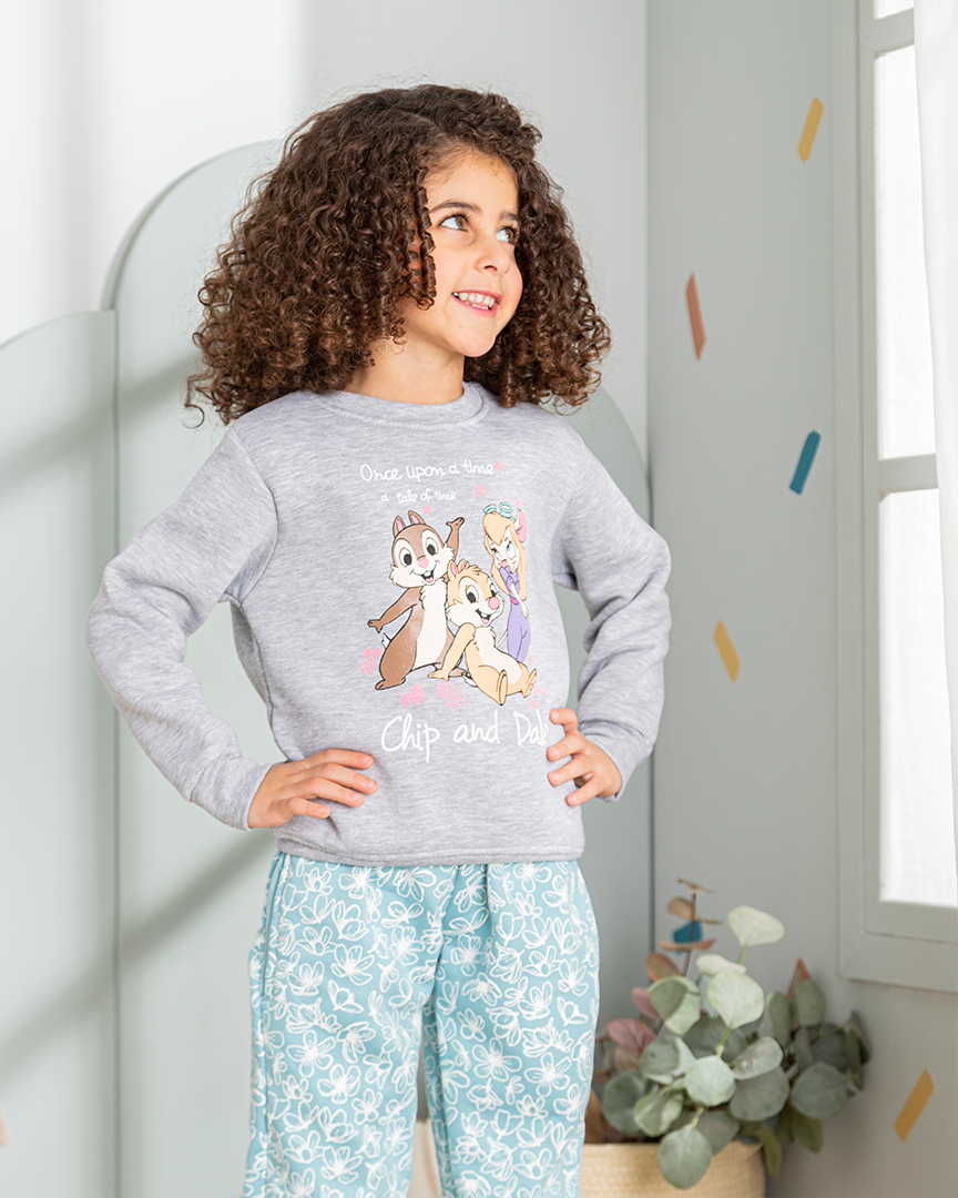Chip and dale Disney بيجامة بناتي