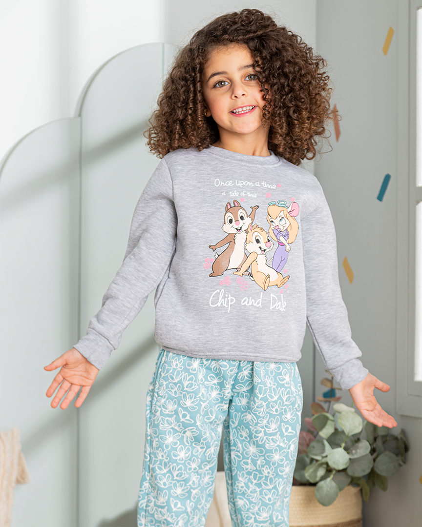 Chip and dale Disney بيجامة بناتي