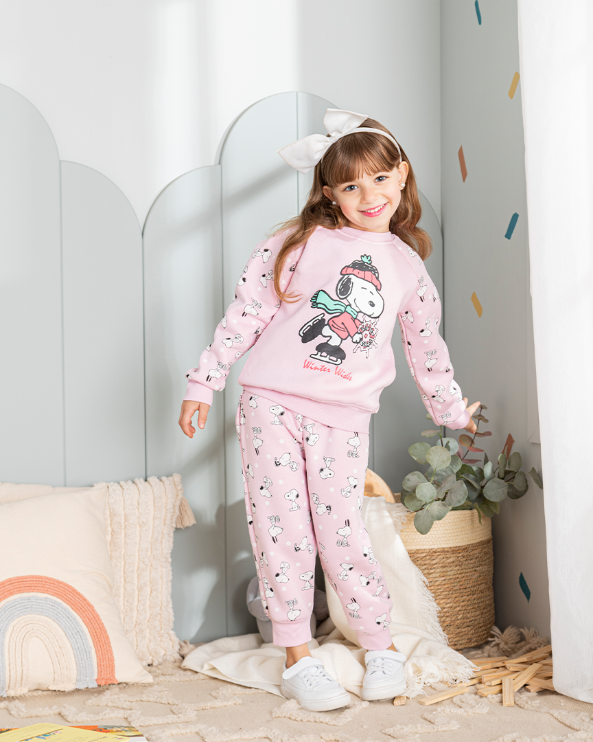 Snoopy Girl Disney girls Milton Snoopy pajamas 