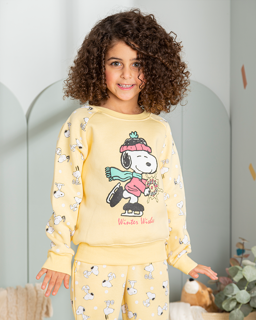 Snoopy Girl Disney girls Milton Snoopy pajamas 