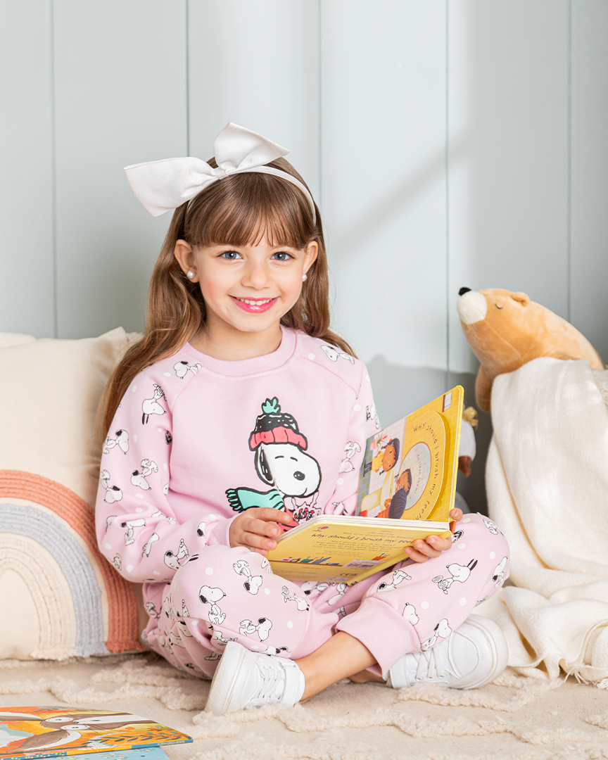 Snoopy Girl Disney girls Milton Snoopy pajamas 