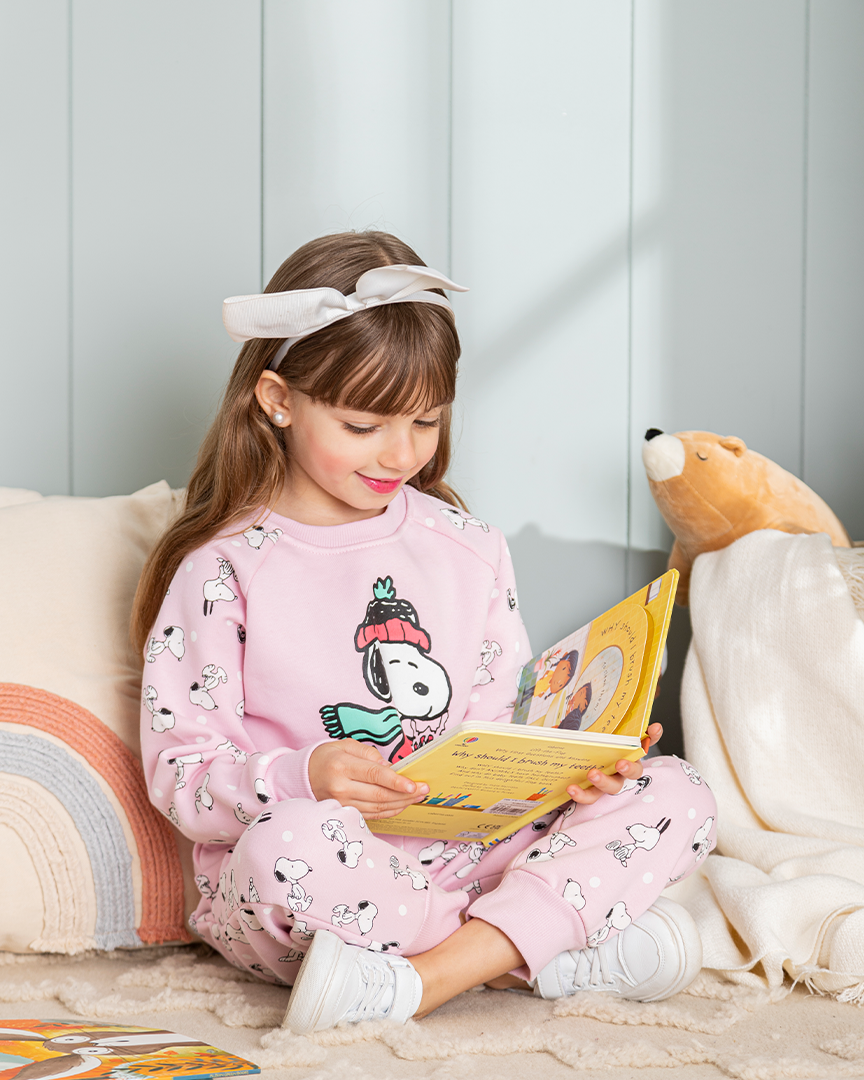 Snoopy Girl Disney girls Milton Snoopy pajamas 