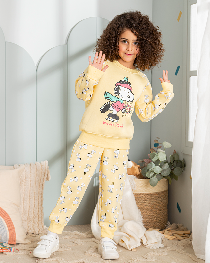 Snoopy Girl Disney girls Milton Snoopy pajamas 