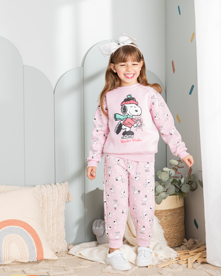 Snoopy Girl Disney girls Milton Snoopy pajamas 