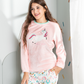 Warm winter girls' unicorn polar pajamas