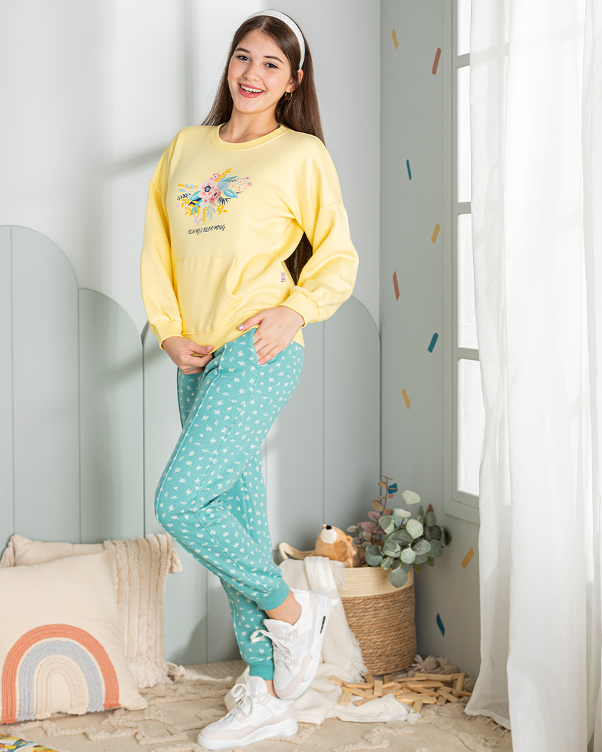 Always Bloomingبيجاما جونيور بناتي ميلتون*ميلتون