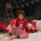 Santa is my holiday alarm بيجامة أطفالي كريسماس