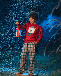 Boss Bear Boys Christmas Pajamas