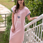 im in with pajamas women's polka dot nightgown