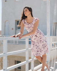 قميص حريمي جابونيز ورد قصير