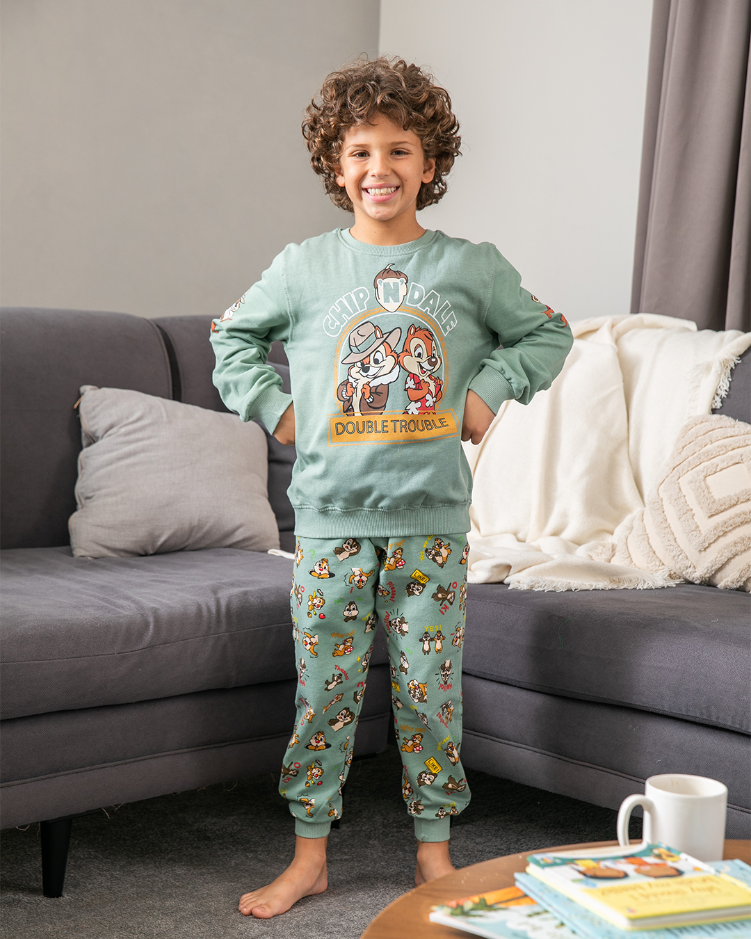  children's pajamas, jersey, squirrels