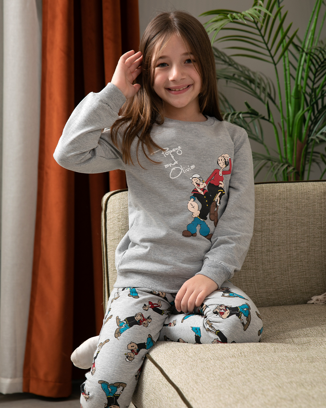 بيجامه بناتي جرسونيه باباى بيزك