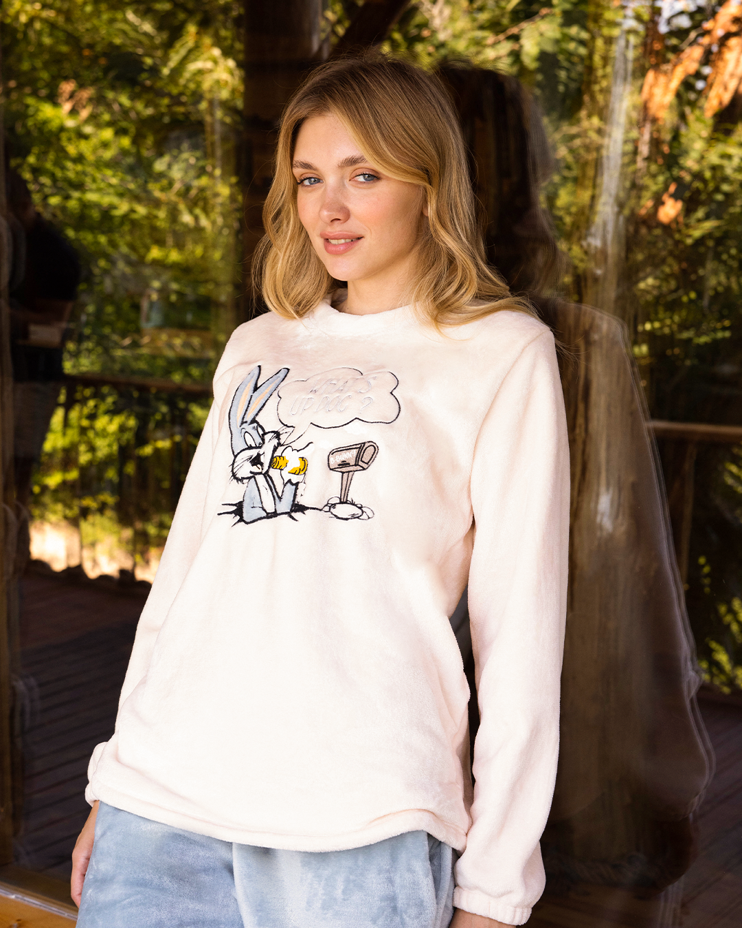Bugs Bunny بيجامة حريمي بولار × بولار
