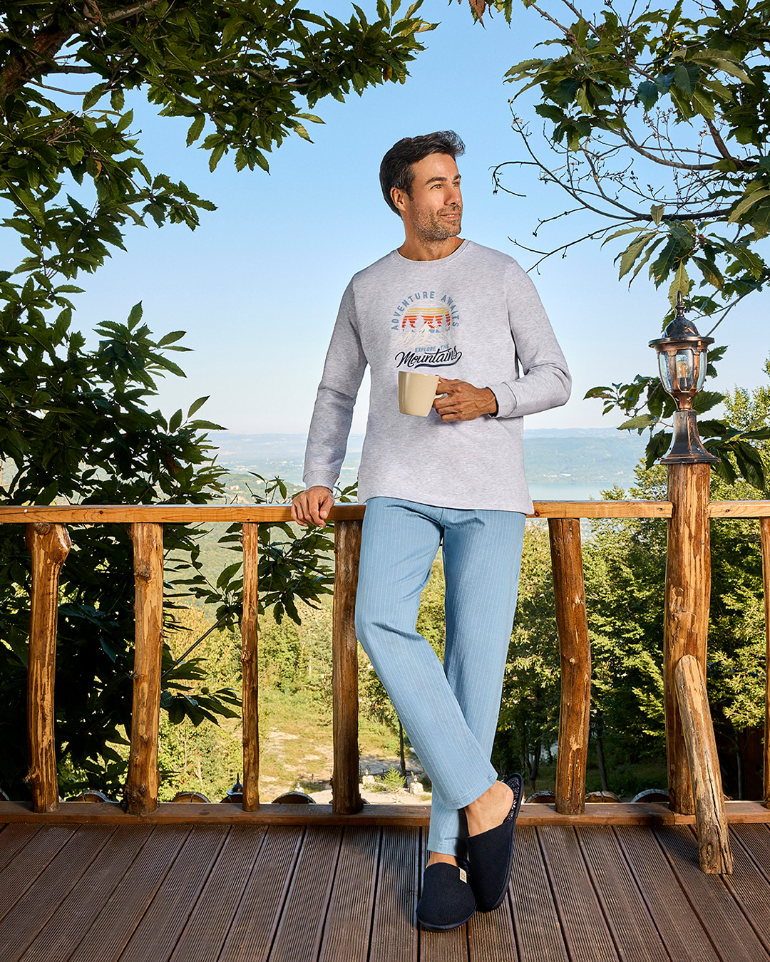 Mountains Men's Milton x Jacquard Pajamas