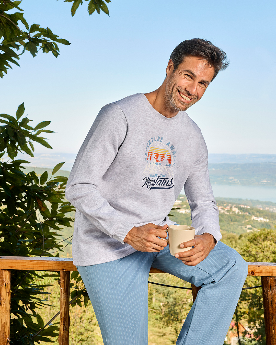 Mountains Men's Milton x Jacquard Pajamas