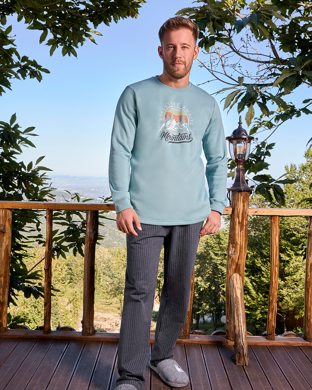 Mountains Men's Milton x Jacquard Pajamas
